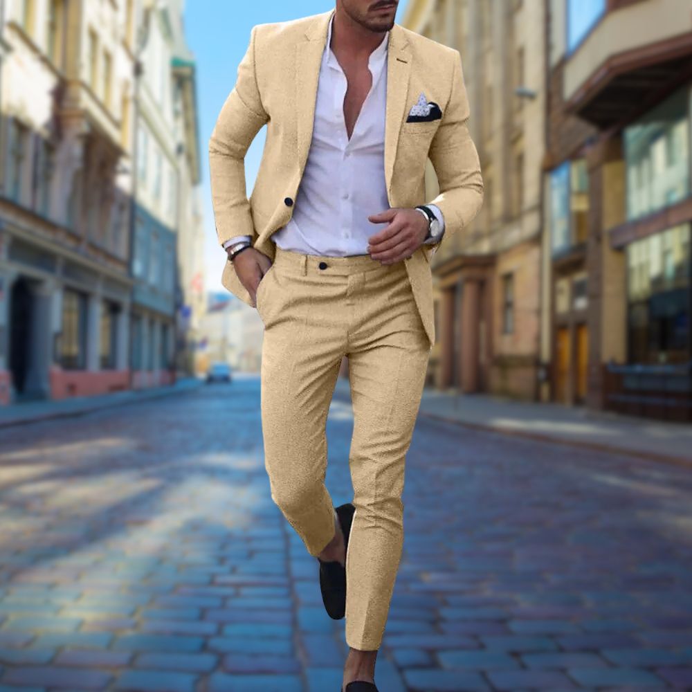 Completo Slim Fit Elegante per Uomo Stile Italiano