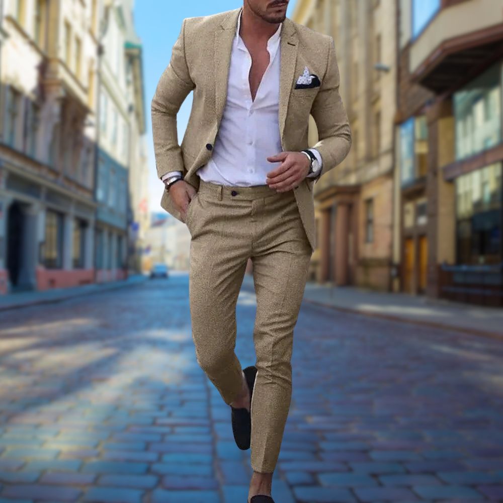 Completo Slim Fit Elegante per Uomo Stile Italiano