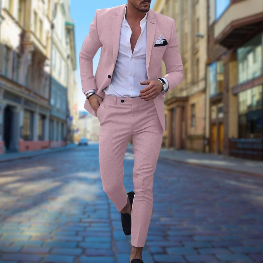 Completo Slim Fit Elegante per Uomo Stile Italiano