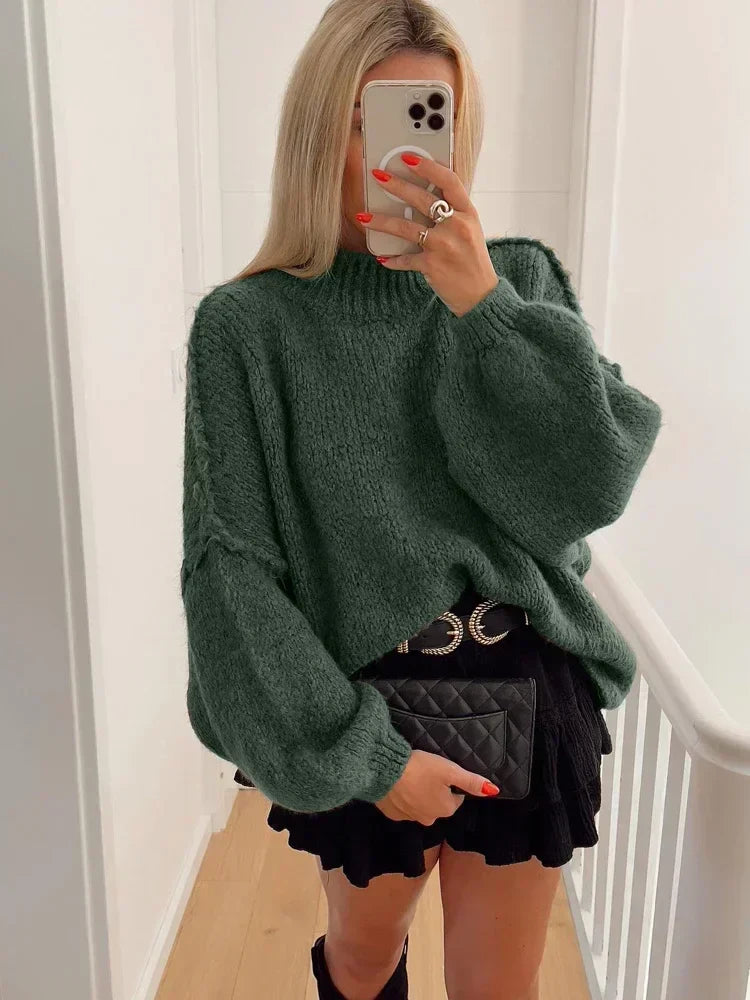Maglione Autunnale Elegante e Confortevole per Donna Stile Italiano