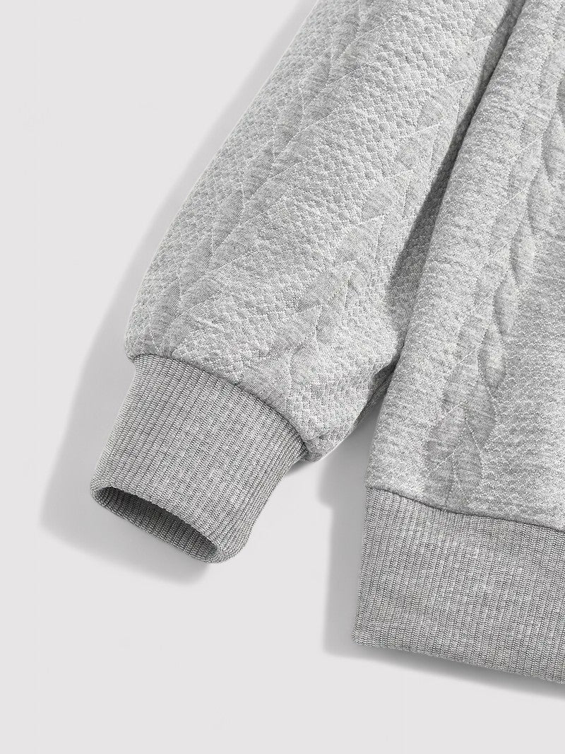 Maglione Elegante da Uomo a Mezzo Zip in Maglia per Stile e Comfort Stile Italiano