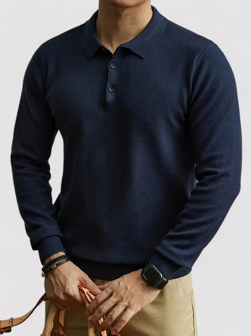Maglione Lungo Autunnale con Dettagli Eleganti in Maglia e Bottoni Stile Italiano