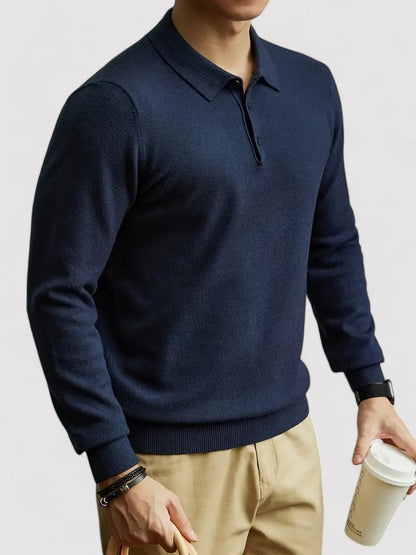 Maglione Lungo Autunnale con Dettagli Eleganti in Maglia e Bottoni Stile Italiano