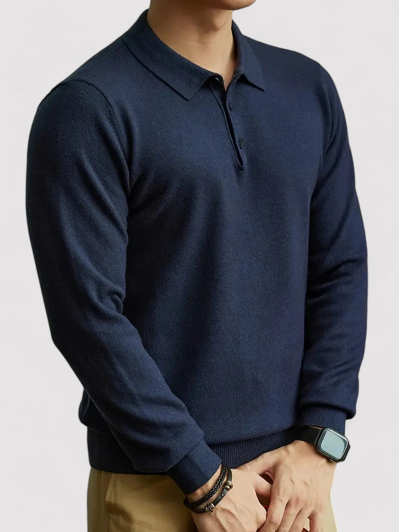 Maglione Lungo Autunnale con Dettagli Eleganti in Maglia e Bottoni Stile Italiano