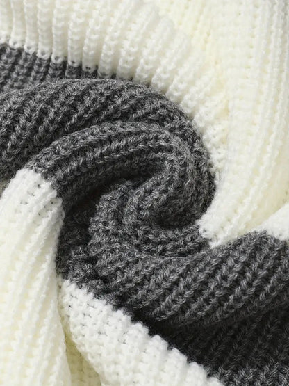 Maglione Striato Tricot Elegante da Uomo per Stile Casual Stile Italiano