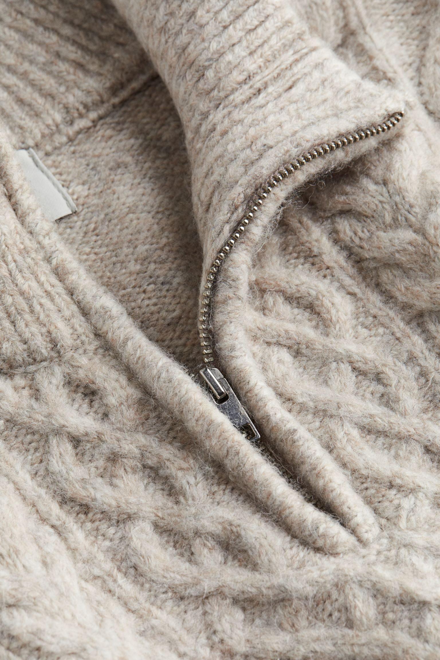 Maglione Uomo a Mezzo Zip Patternato Caldo in Stile Old Money - Elegante e Versatile Stile Italiano