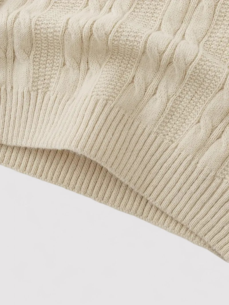 Maglione a Collo Alto in Maglia per Uomo - Stile Casual per l'Autunno Stile Italiano