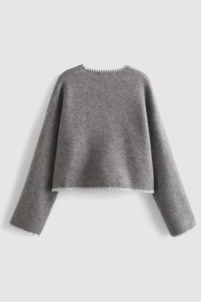 Maglione da Donna con Collo a V Elegante e Versatile per Ogni Occasione Stile Italiano