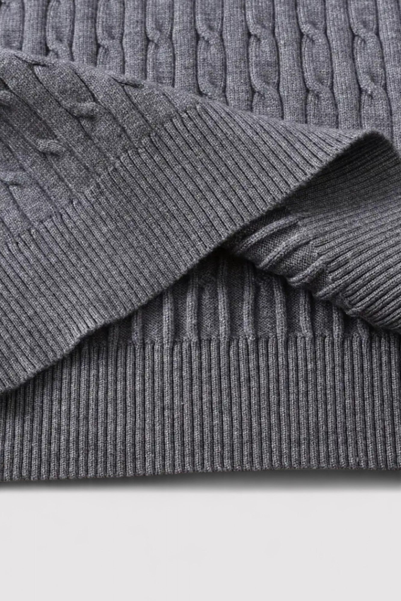 Maglione da Uomo Elegante con Zip e Maglia a Cavo - Comfort e Stile per Ogni Occasione Stile Italiano