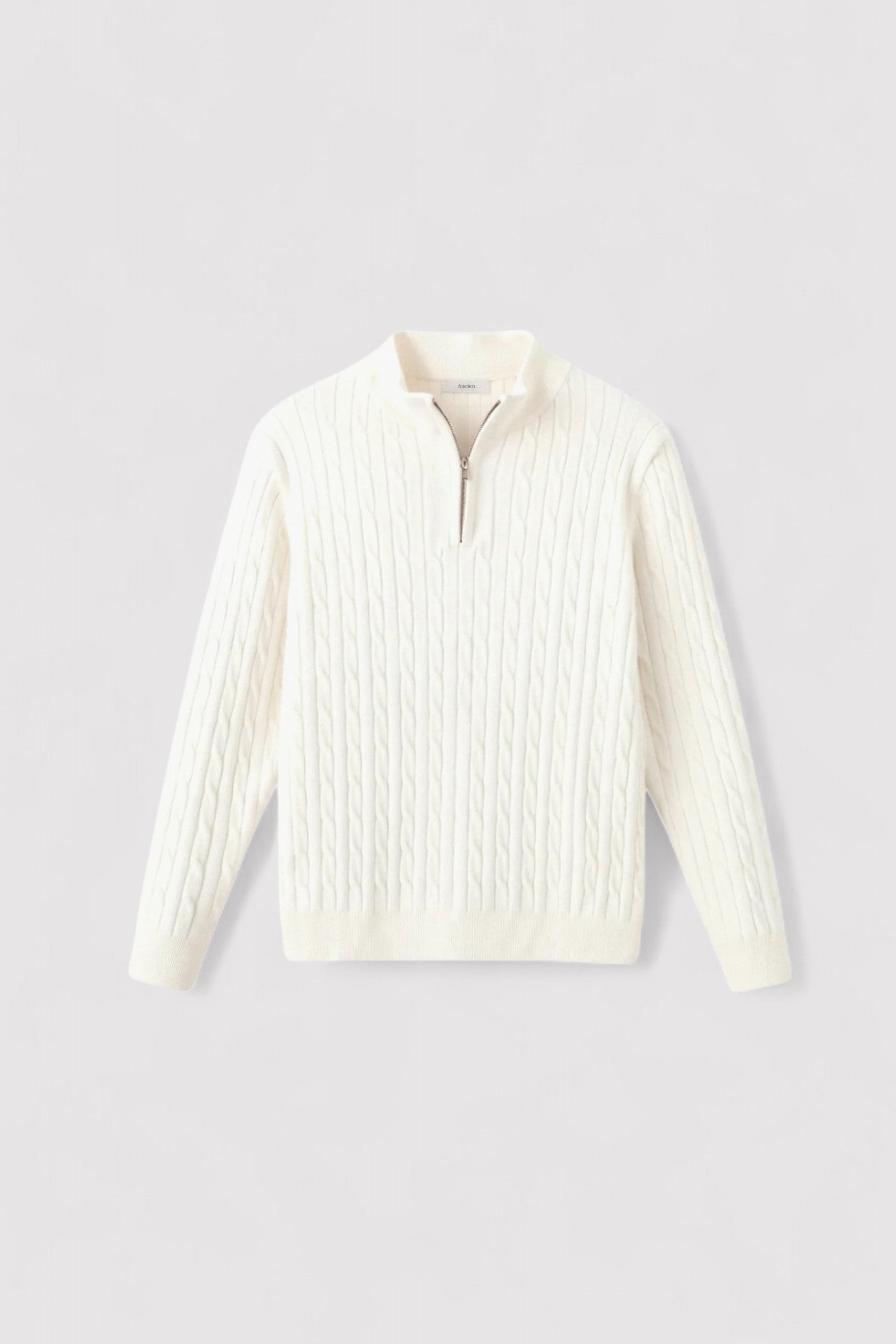 Maglione da Uomo Elegante con Zip e Maglia a Cavo - Comfort e Stile per Ogni Occasione Stile Italiano