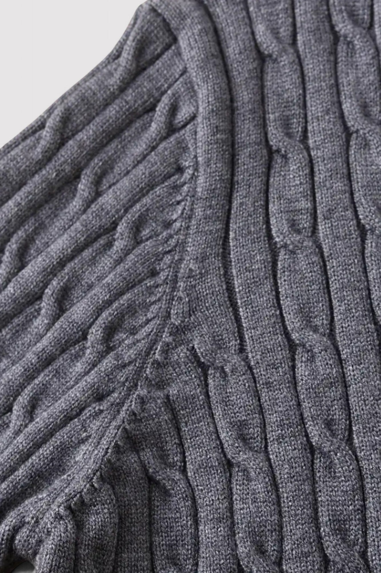 Maglione da Uomo Elegante con Zip e Maglia a Cavo - Comfort e Stile per Ogni Occasione Stile Italiano