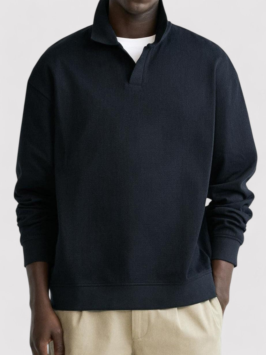 Maglione da Uomo Elegante in Stile Old Money a Maniche Lunghe - Comfort e Classe per Ogni Occasione Stile Italiano