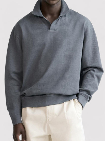 Maglione da Uomo Elegante in Stile Old Money a Maniche Lunghe - Comfort e Classe per Ogni Occasione Stile Italiano
