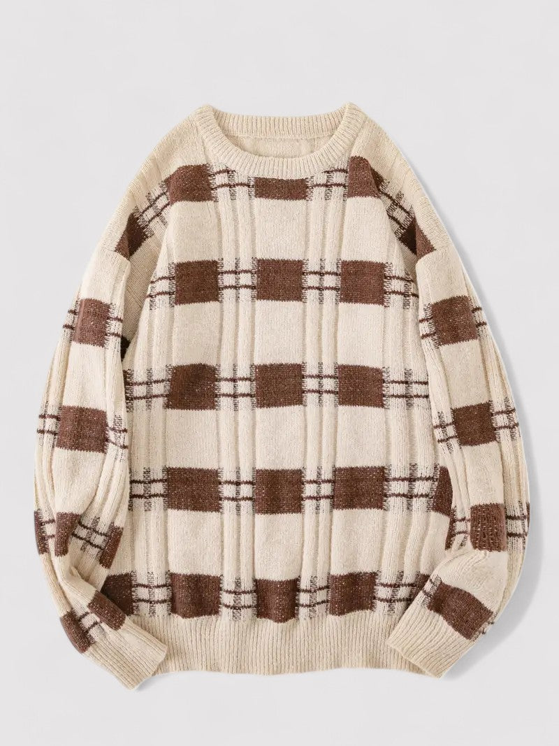 Maglione da Uomo Tricotato con Motivo a Righe - Eleganza Classica e Comfort Incomparabile Stile Italiano