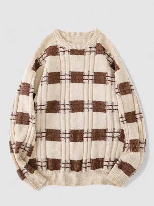 Maglione da Uomo Tricotato con Motivo a Righe - Eleganza Classica e Comfort Incomparabile Stile Italiano