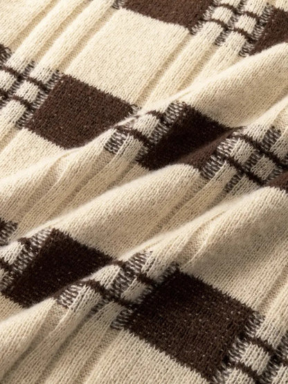 Maglione da Uomo Tricotato con Motivo a Righe - Eleganza Classica e Comfort Incomparabile Stile Italiano