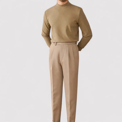 Maglione in Cashmere Extra Soft Uomo con Collo Alto Elegante e Versatile Stile Italiano