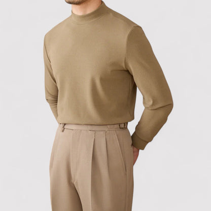 Maglione in Cashmere Extra Soft Uomo con Collo Alto Elegante e Versatile Stile Italiano