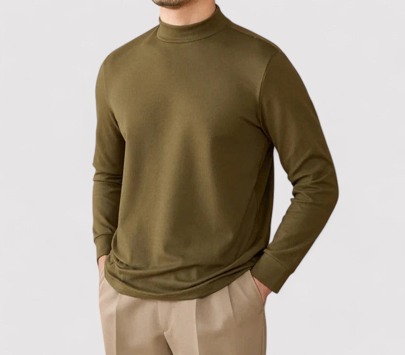 Maglione in Cashmere Extra Soft Uomo con Collo Alto Elegante e Versatile Stile Italiano