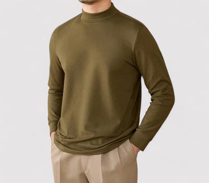 Maglione in Cashmere Extra Soft Uomo con Collo Alto Elegante e Versatile Stile Italiano