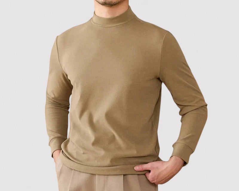 Maglione in Cashmere Extra Soft Uomo con Collo Alto Elegante e Versatile Stile Italiano
