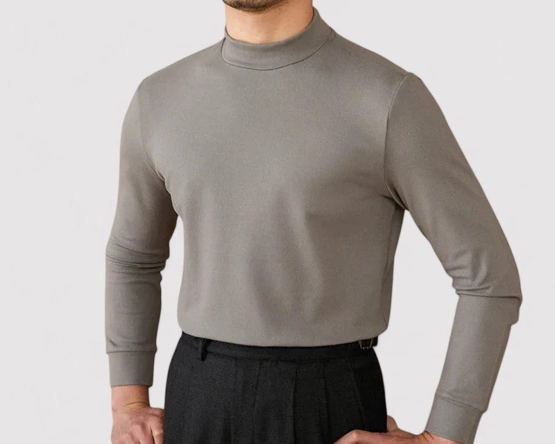 Maglione in Cashmere Extra Soft Uomo con Collo Alto Elegante e Versatile Stile Italiano