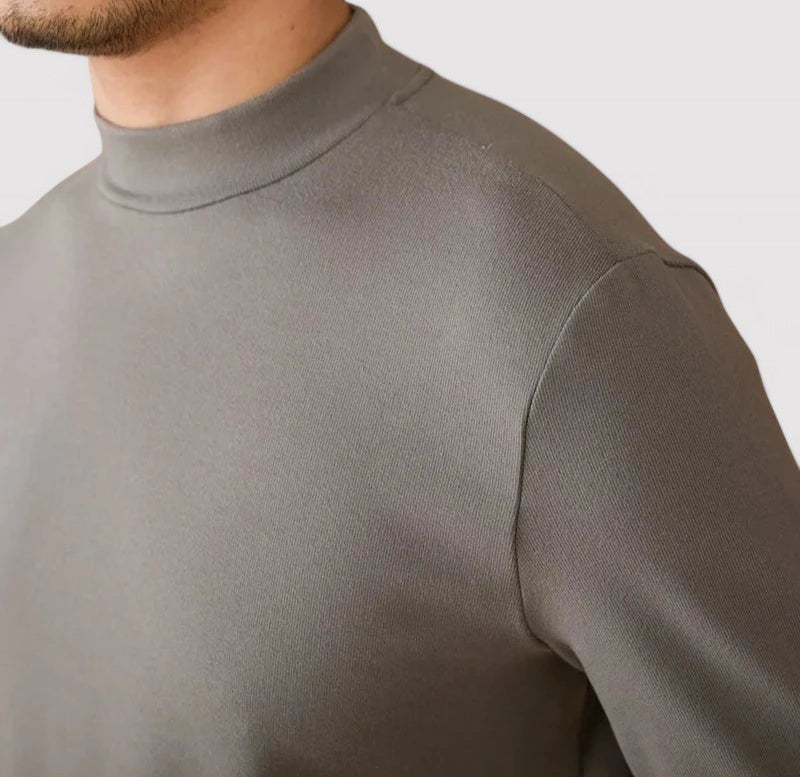 Maglione in Cashmere Extra Soft Uomo con Collo Alto Elegante e Versatile Stile Italiano