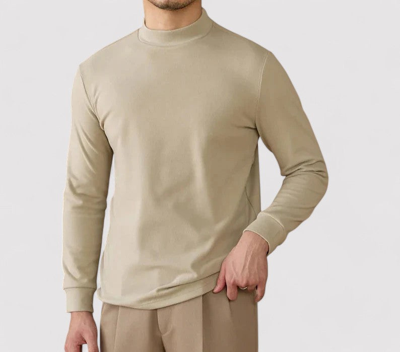 Maglione in Cashmere Extra Soft Uomo con Collo Alto Elegante e Versatile Stile Italiano