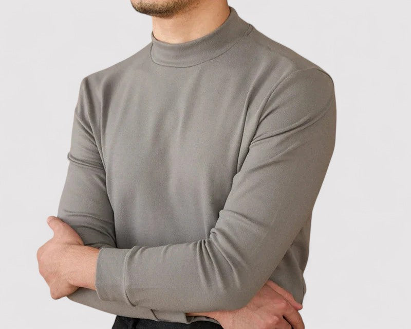 Maglione in Cashmere Extra Soft Uomo con Collo Alto Elegante e Versatile Stile Italiano