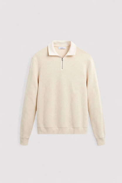 Maglione in Lana per Uomo con Zip - Elegante e Classico per l'Inverno Stile Italiano
