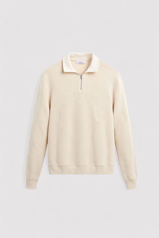 Maglione in Lana per Uomo con Zip - Elegante e Classico per l'Inverno Stile Italiano