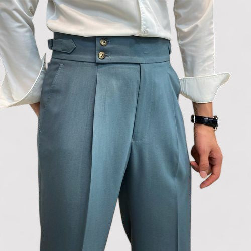 Pantaloni Eleganti Plissettati da Uomo Portofino per Stile Moderno Stile Italiano