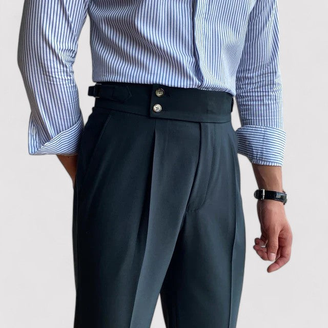 Pantaloni Eleganti Plissettati da Uomo Portofino per Stile Moderno Stile Italiano