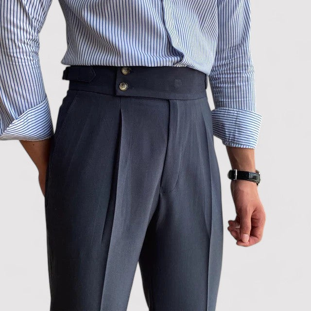 Pantaloni Eleganti Plissettati da Uomo Portofino per Stile Moderno Stile Italiano