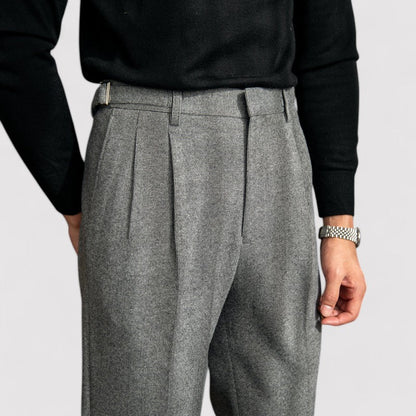 Pantaloni Eleganti a Quadri Edinburgh per Uomo con Vestibilità Dritta e Comfort Incomparabile Stile Italiano