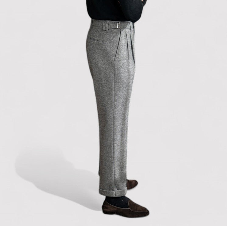 Pantaloni Eleganti a Quadri Edinburgh per Uomo con Vestibilità Dritta e Comfort Incomparabile Stile Italiano