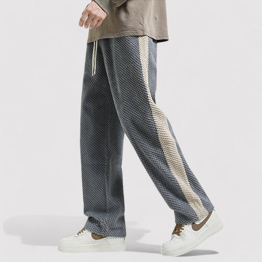 Pantaloni da Jogging in Velluto a Coste Waffle per Uomo - Comfort e Stile senza Tempo Stile Italiano