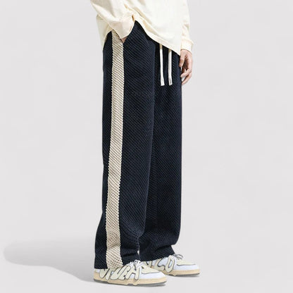 Pantaloni da Jogging in Velluto a Coste Waffle per Uomo - Comfort e Stile senza Tempo Stile Italiano