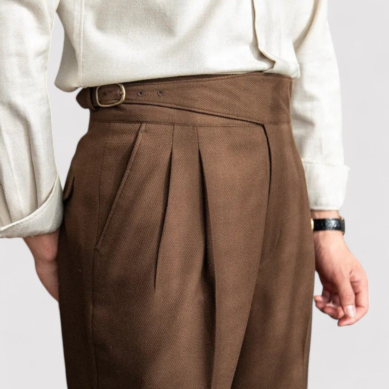 Pantaloni Eleganti da Uomo in Stile Old Money Stile Italiano