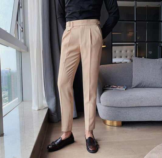 Pantaloni Business Autunnali Eleganti per Uomo - Stile Britannico 'Louis' Stile Italiano