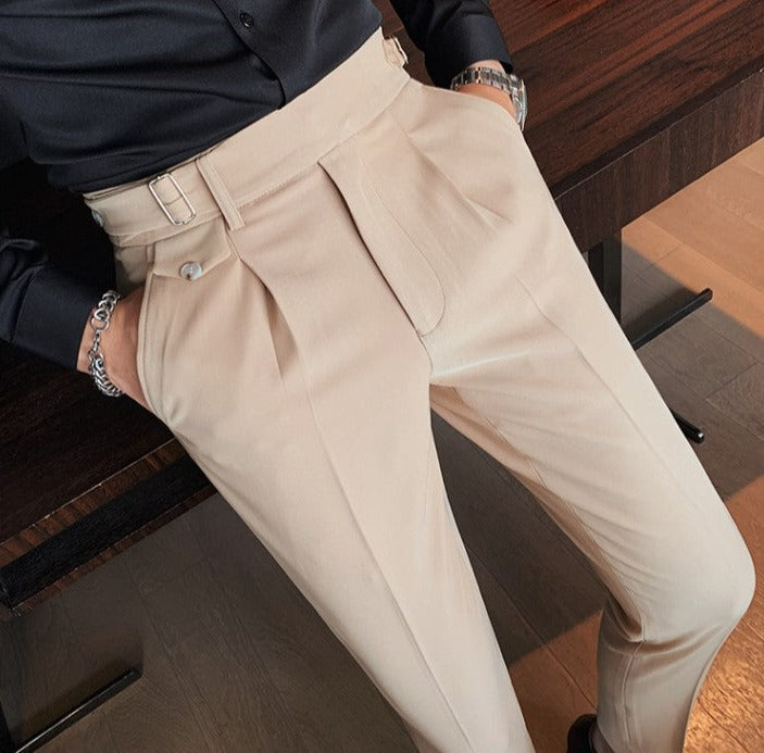 Pantaloni Business Autunnali Eleganti per Uomo - Stile Britannico 'Louis' Stile Italiano