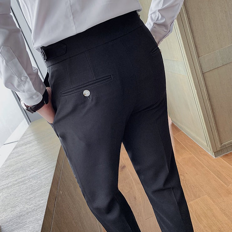 Pantaloni Business Autunnali Eleganti per Uomo - Stile Britannico 'Louis' Stile Italiano