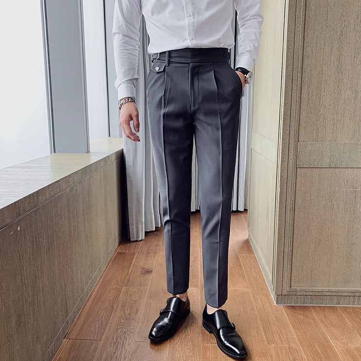 Pantaloni Business Autunnali Eleganti per Uomo - Stile Britannico 'Louis' Stile Italiano