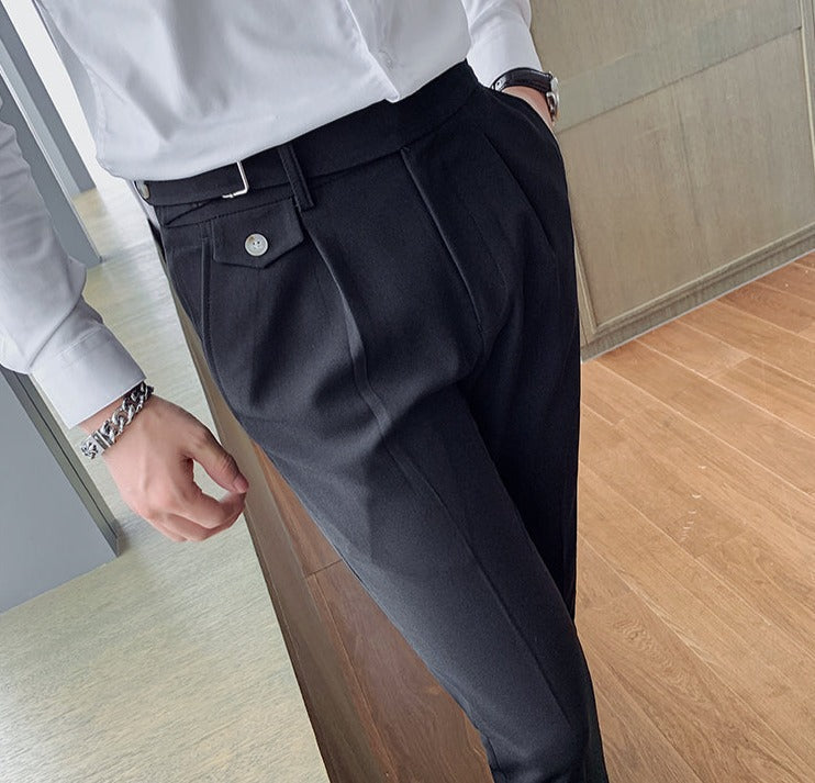 Pantaloni Business Autunnali Eleganti per Uomo - Stile Britannico 'Louis' Stile Italiano