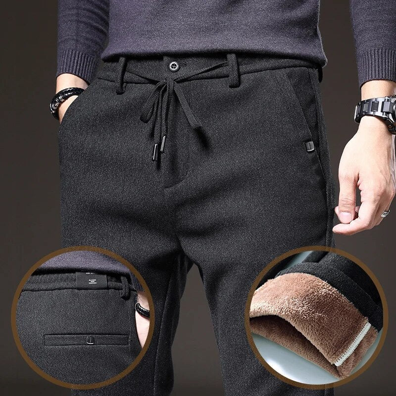 Pantaloni Casual Autunnali con Coulisse per Uomini Stile Italiano