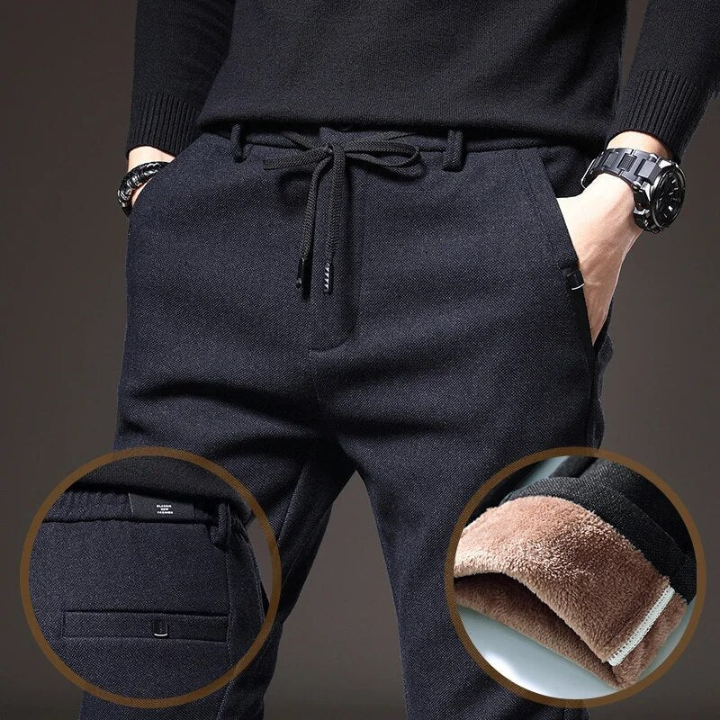 Pantaloni Casual Autunnali con Coulisse per Uomini Stile Italiano