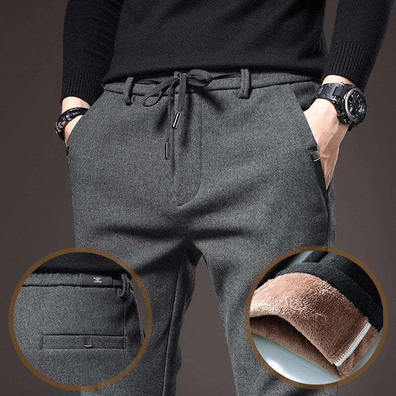 Pantaloni Casual Autunnali con Coulisse per Uomini Stile Italiano