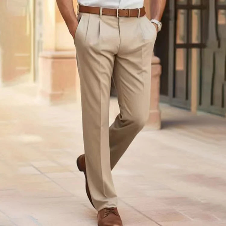 Pantaloni Eleganti da Uomo per Ufficio, Ideali per Tutte le Stagioni Stile Italiano