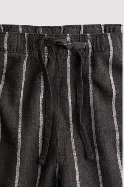 Pantaloni Estivi in Lino Traspirante con Coulisse per Uomo - Eleganza Classica e Comfort Stile Italiano