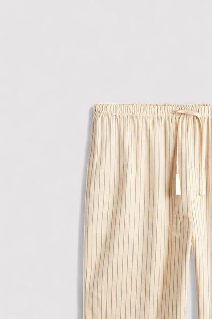 Pantaloni Estivi in Lino Traspirante con Coulisse per Uomo - Eleganza Classica e Comfort Stile Italiano